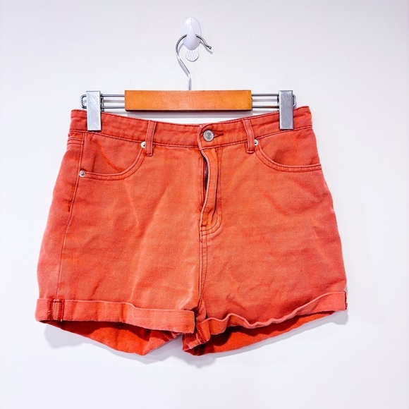 Ardene Pants - ARDENE Pink High-Rise‎ Denim Jean Shorts | Casual | Small *